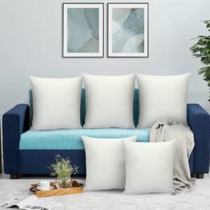 Microfibre Cushion Fillers | Set of 5 pcs | For Sofa / Bed - 18x18 inch
