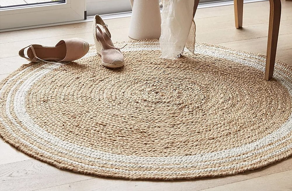 Interior Decor Jute Round Rug
